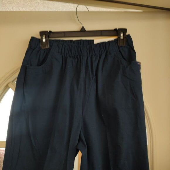 New Chic Comfort Collection Navy Blue Pull On Pants Size Women's Misses 14 - Picture 2 of 3